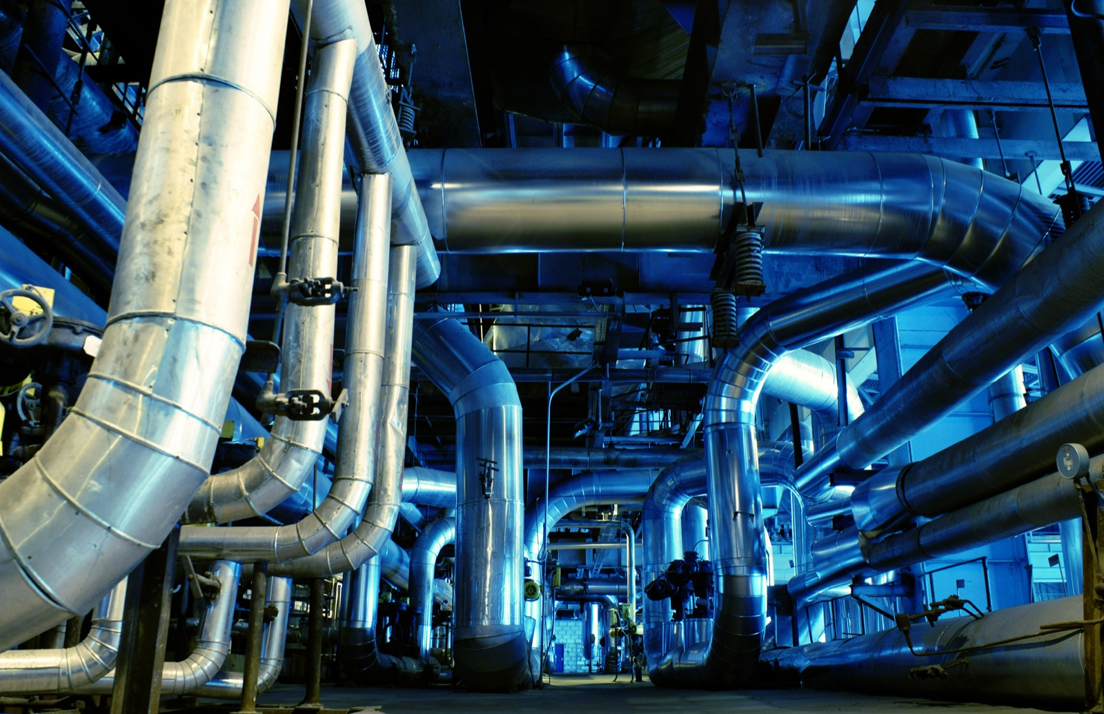 Image of pipework in a process plant or refinery